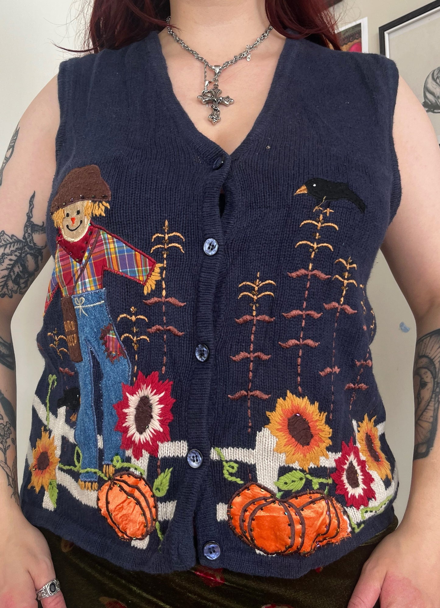 Pumpkin Patch Sweater Vest UK 6-12