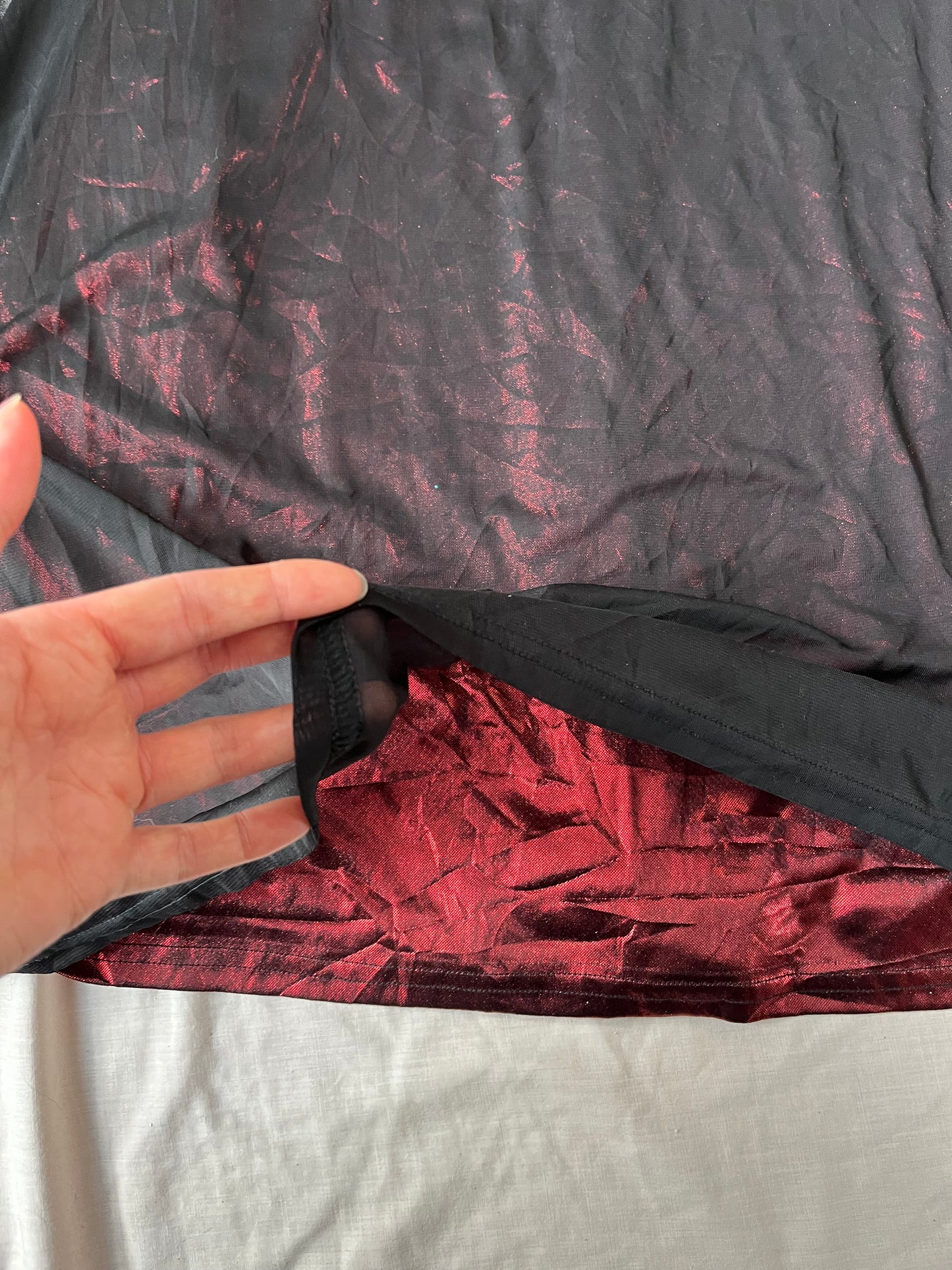 Red And Black Dress UK 10-12