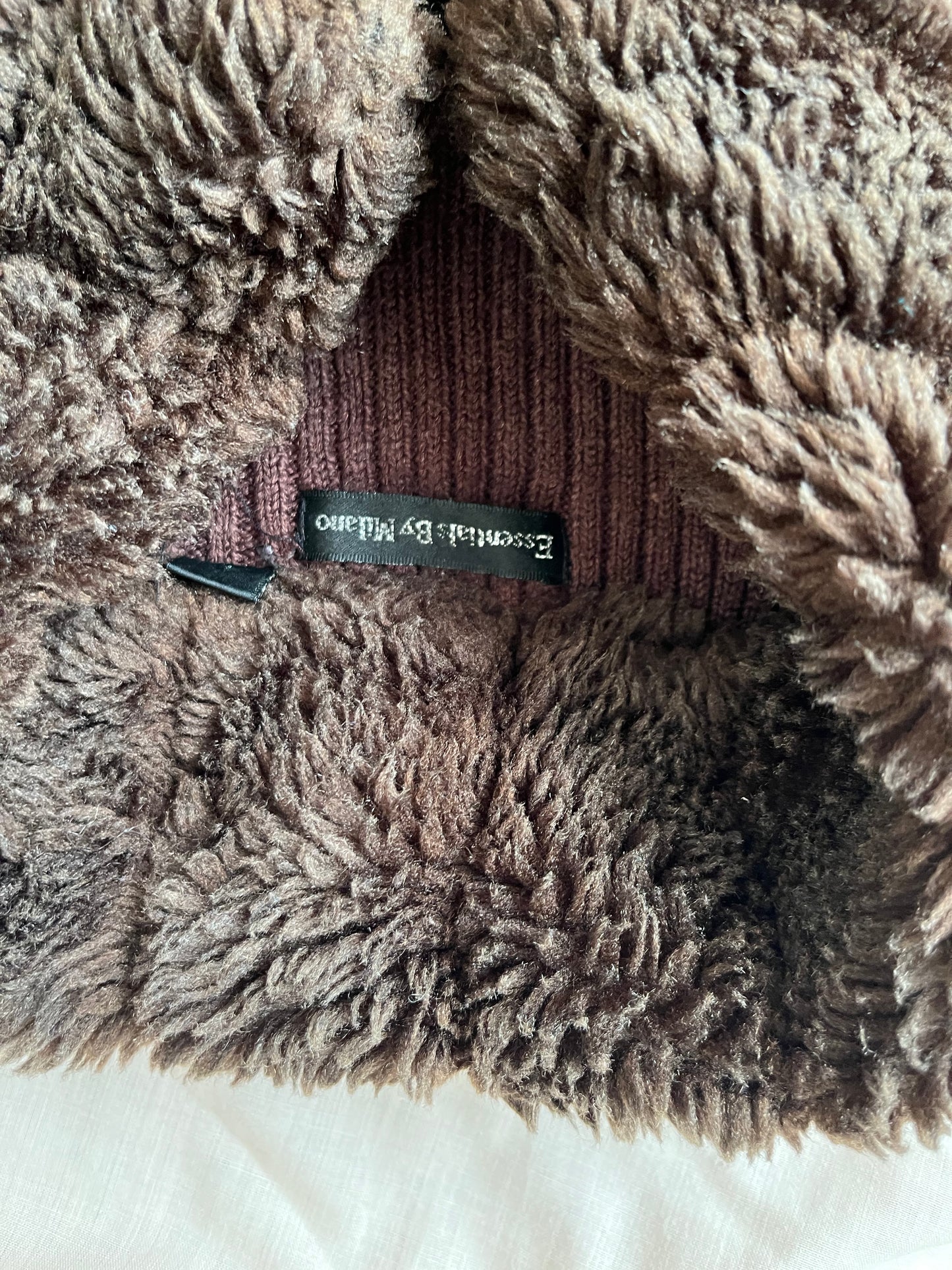Brown Fluffy Cardigan - UK 6-12