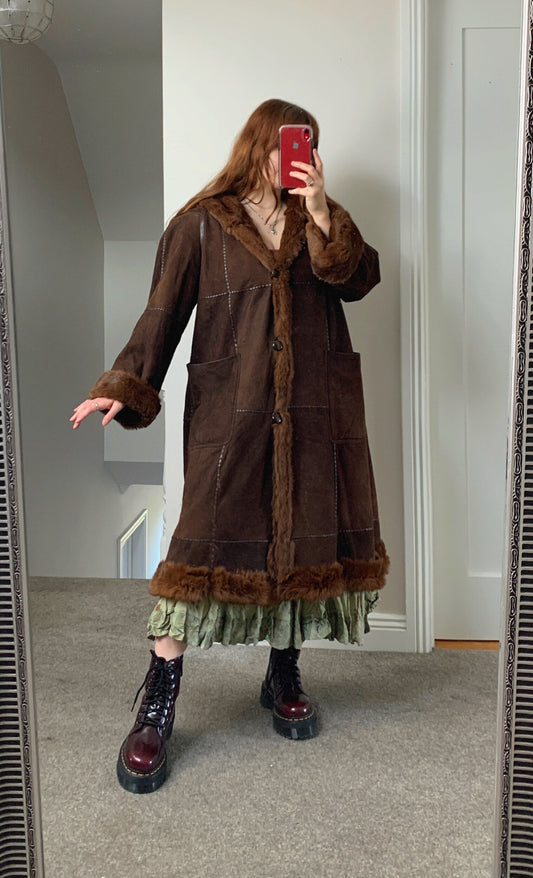 Nicky 70s Afghan Coat UK 14-16