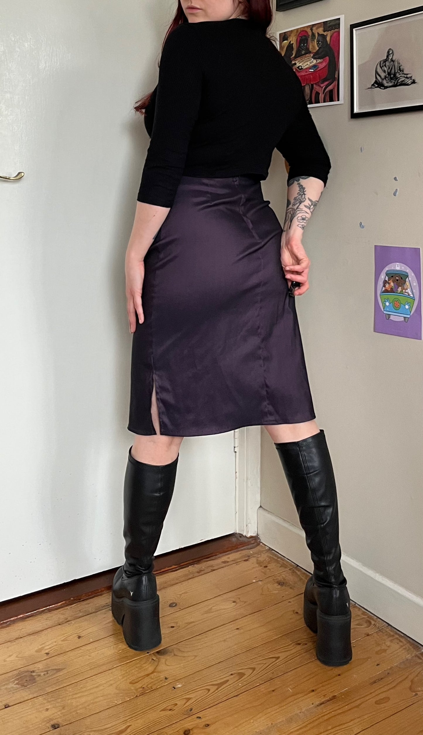 Purple New Look Skirt UK 12