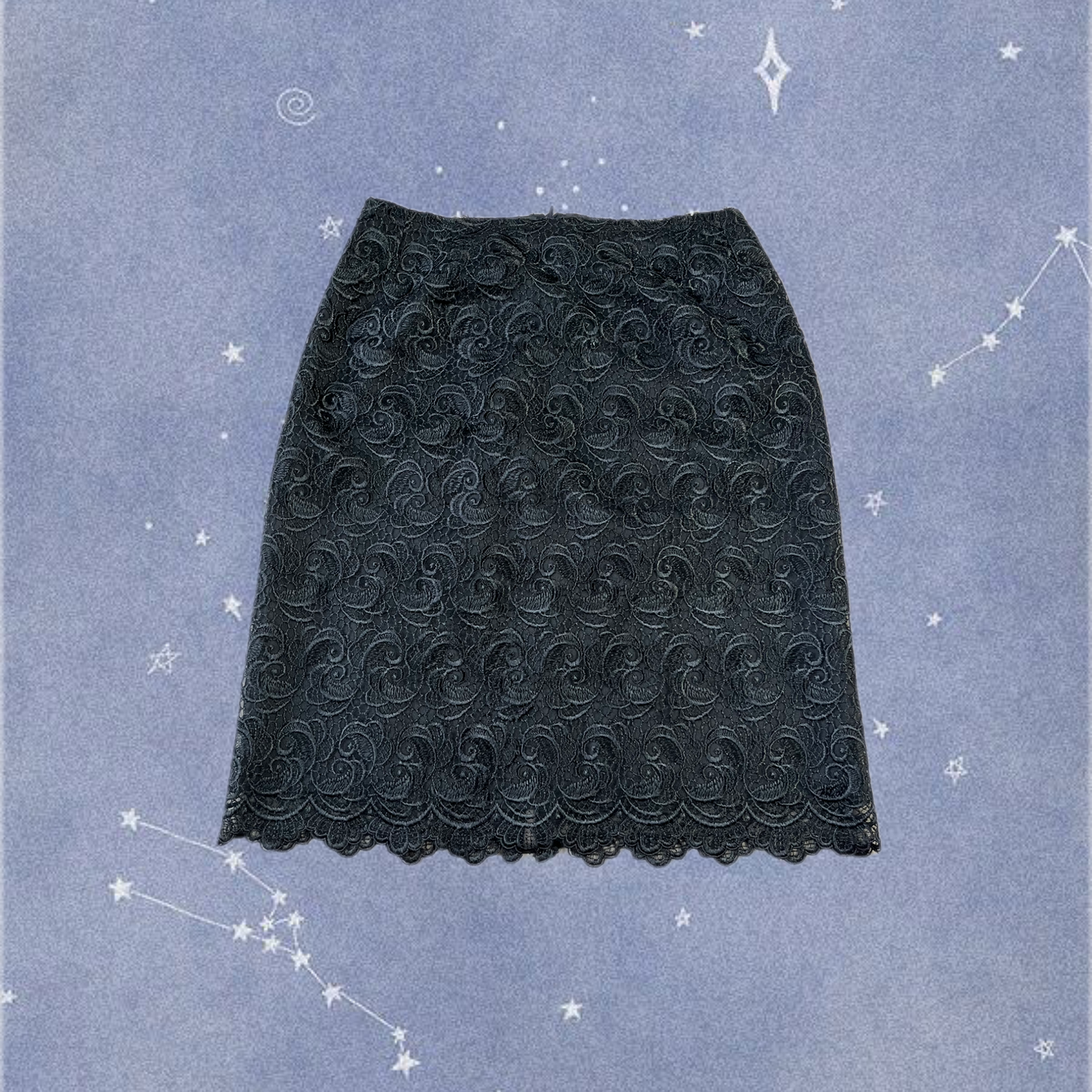 Black Lace Skirt UK 8