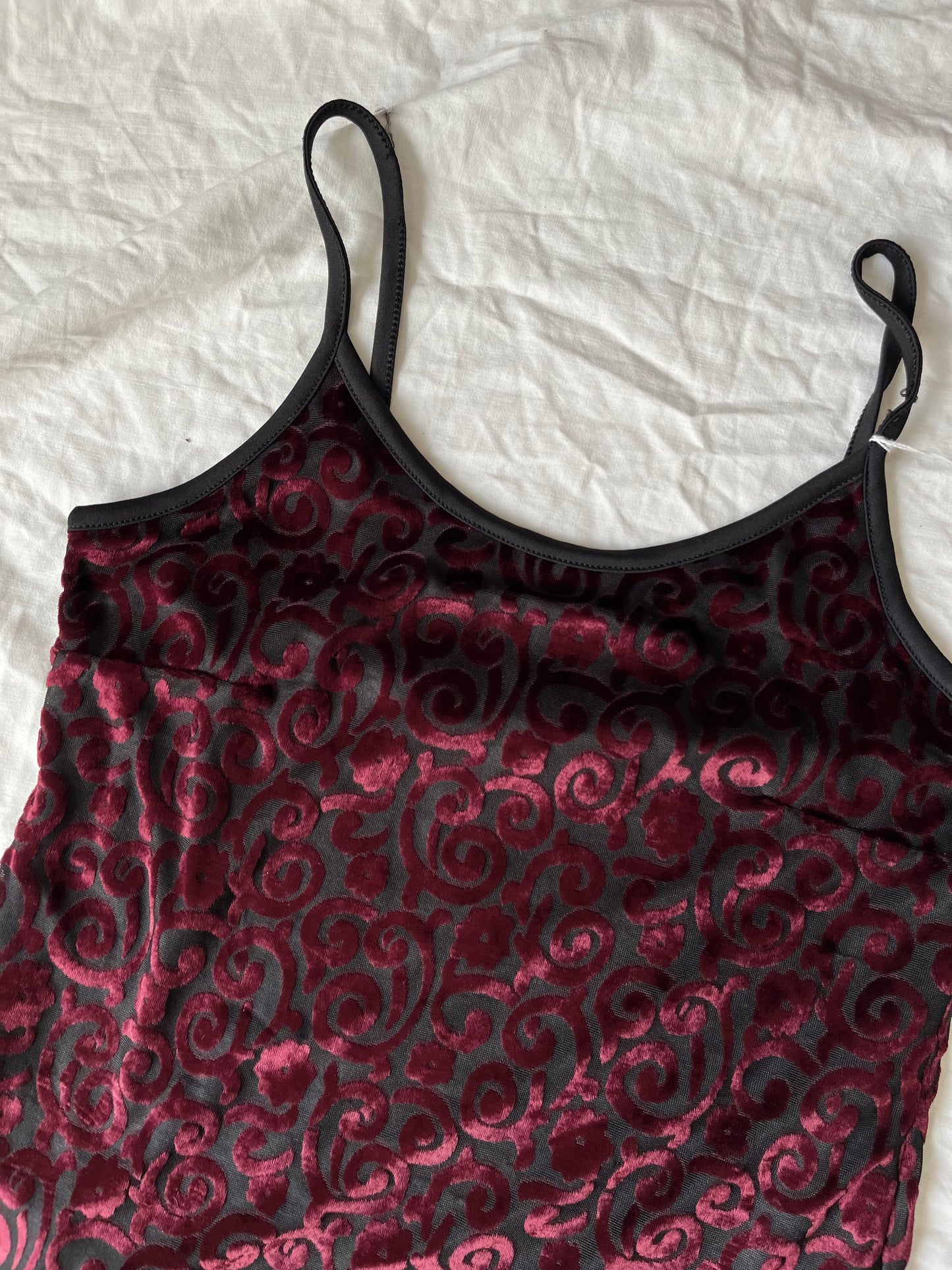 Burnout Velvet Dress UK 10