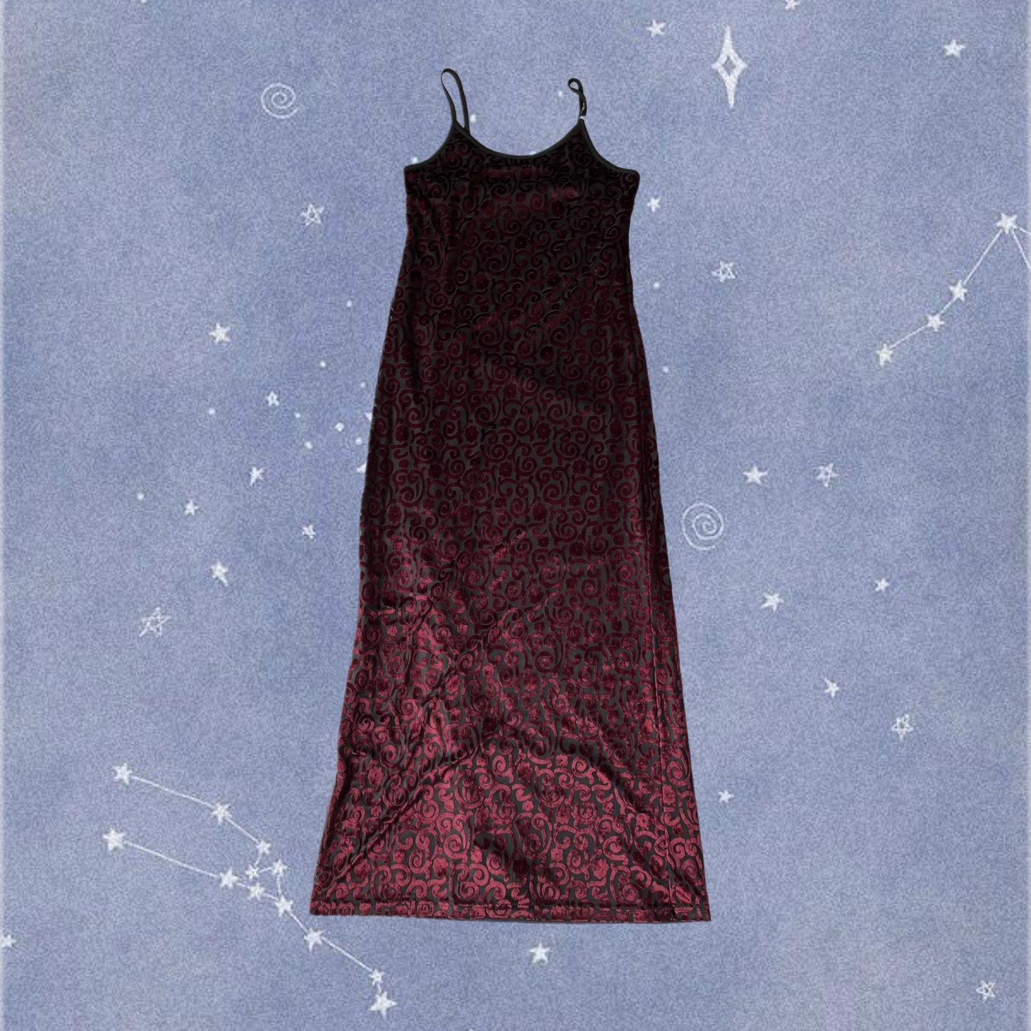 Burnout Velvet Dress UK 10