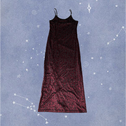 Burnout Velvet Dress UK 10