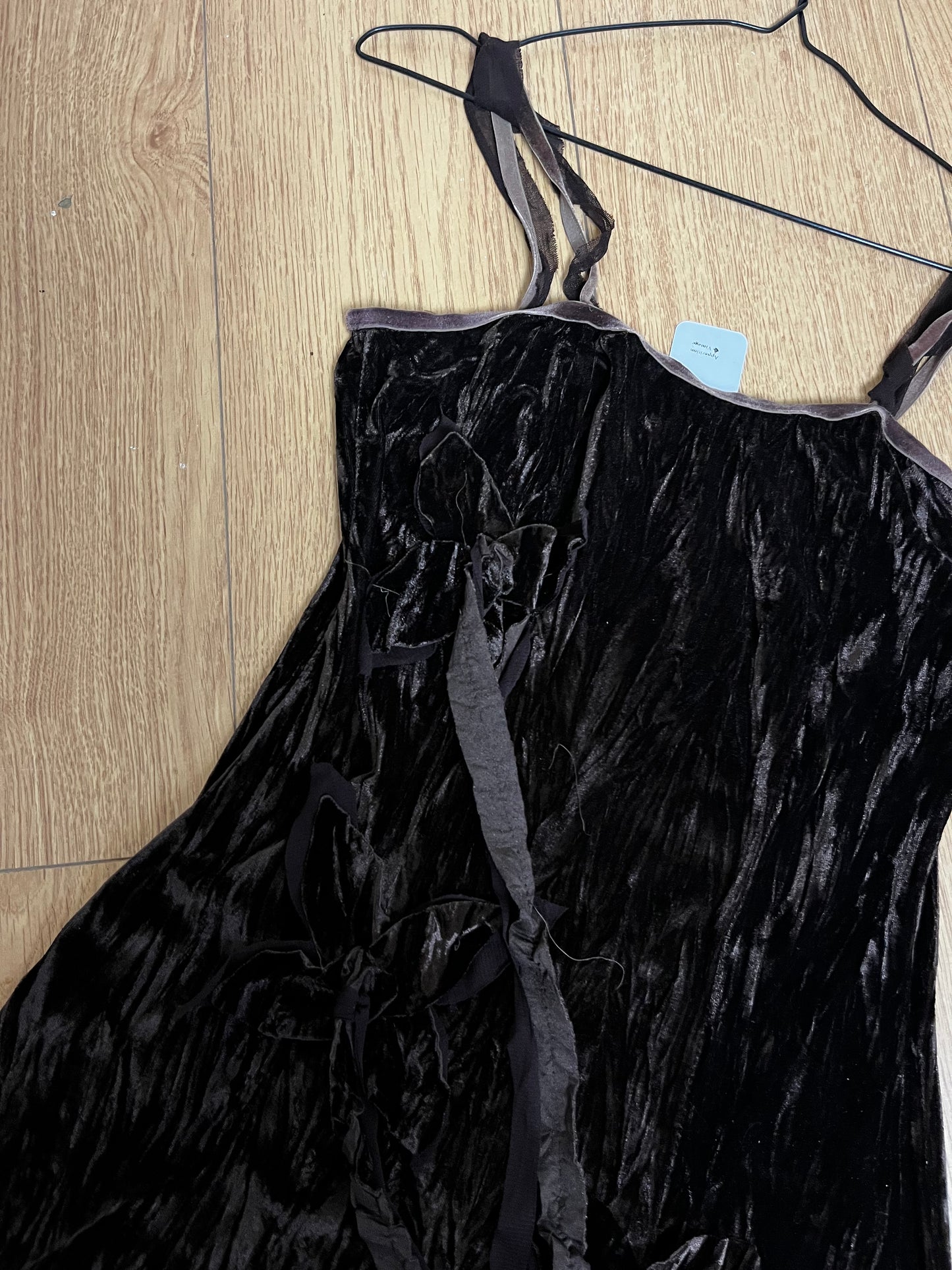 1990s Velvet Dress UK 8-12