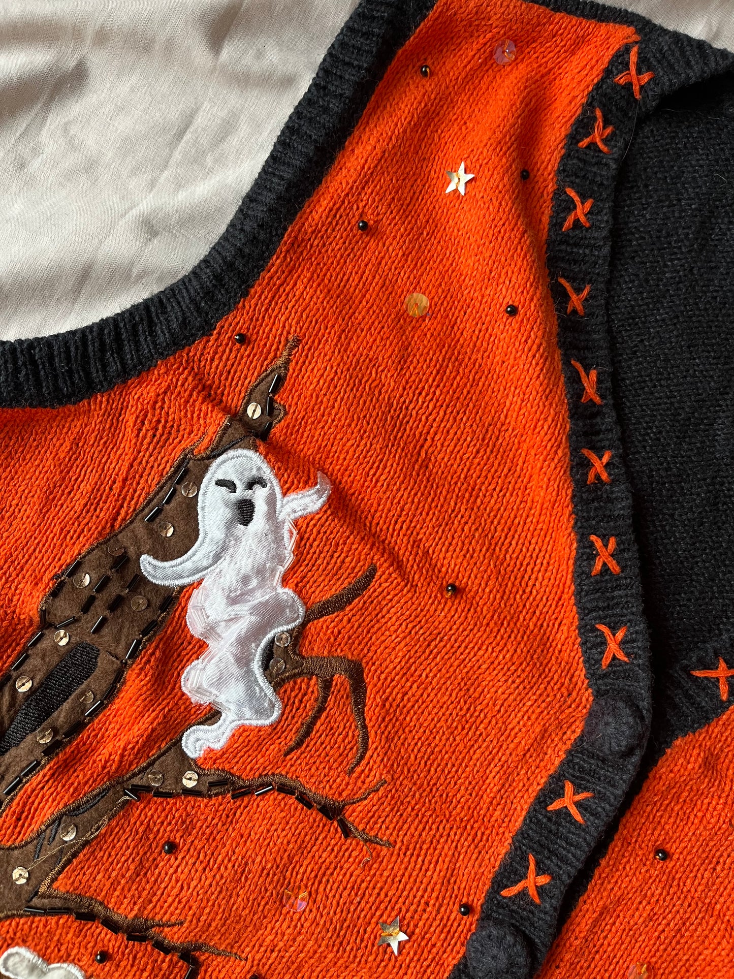 Boneyard 2000s Halloween Sweater Vest M-L