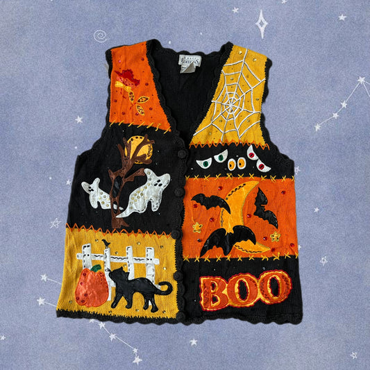 Banshee 1990s Halloween Sweater Vest M