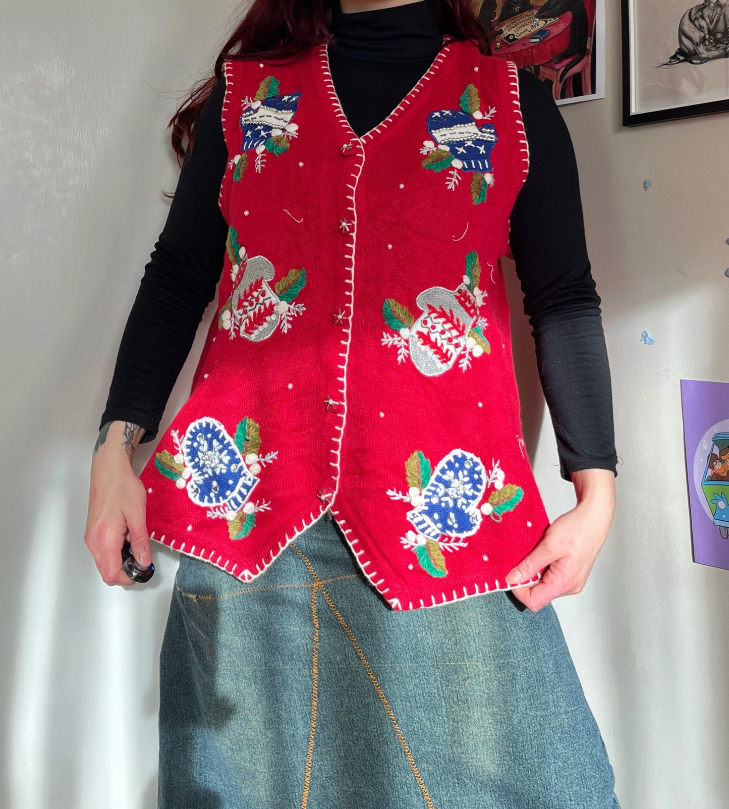 Noelle 1990s Sweater Vest UK 4-18/L