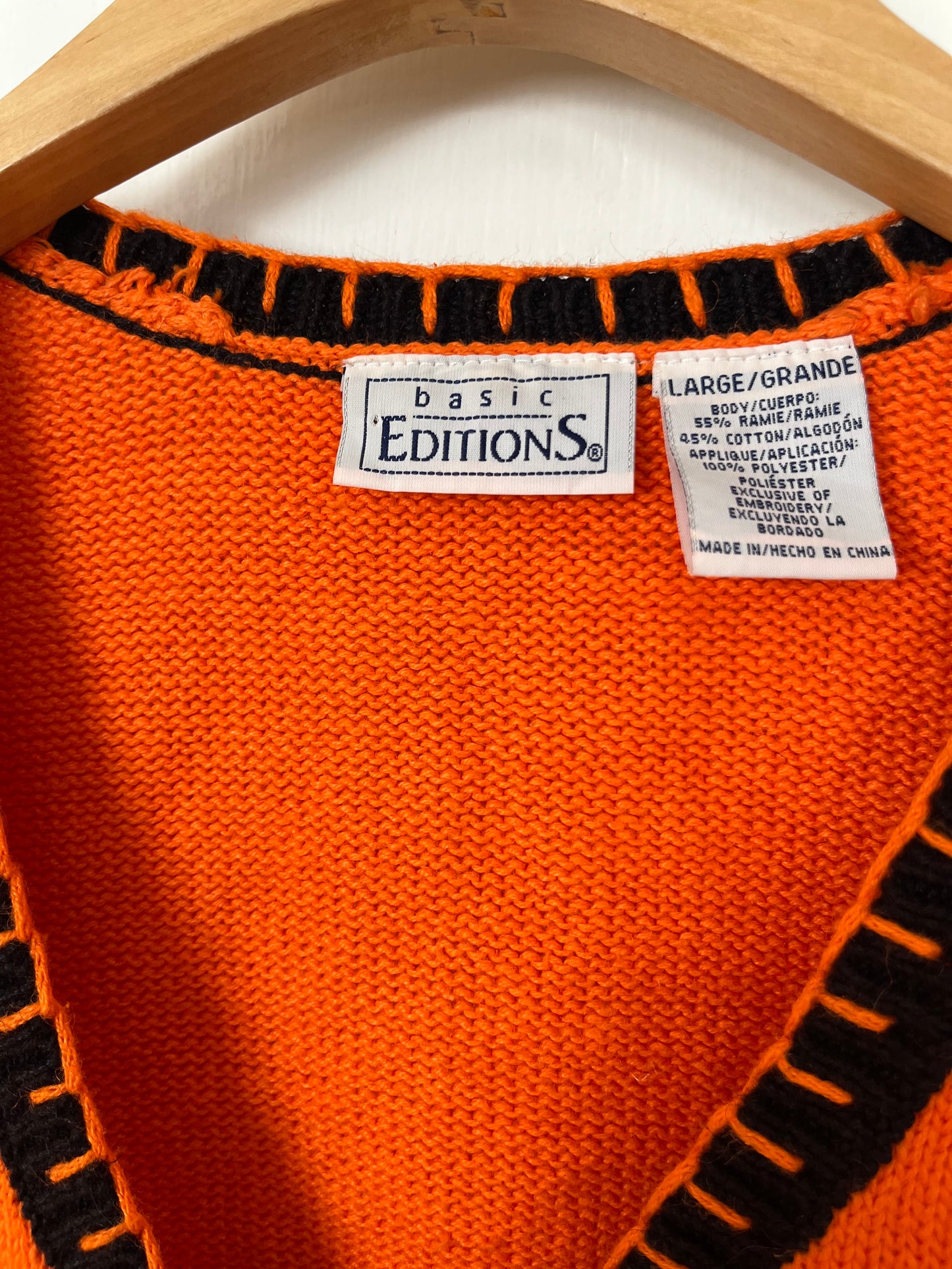 Trick Or Treat 90s Sweater Vest L