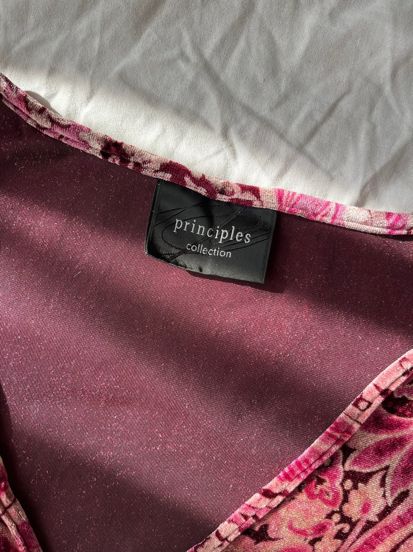Velvet Paisley Top UK 16
