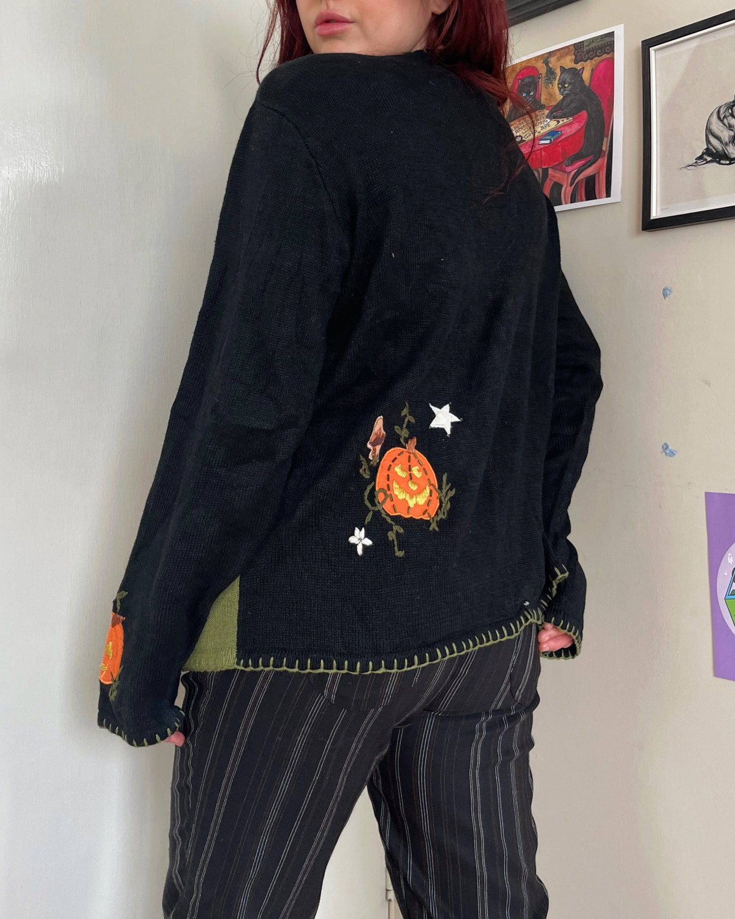 Witching Hour 1990s Halloween Cardigan L/XL