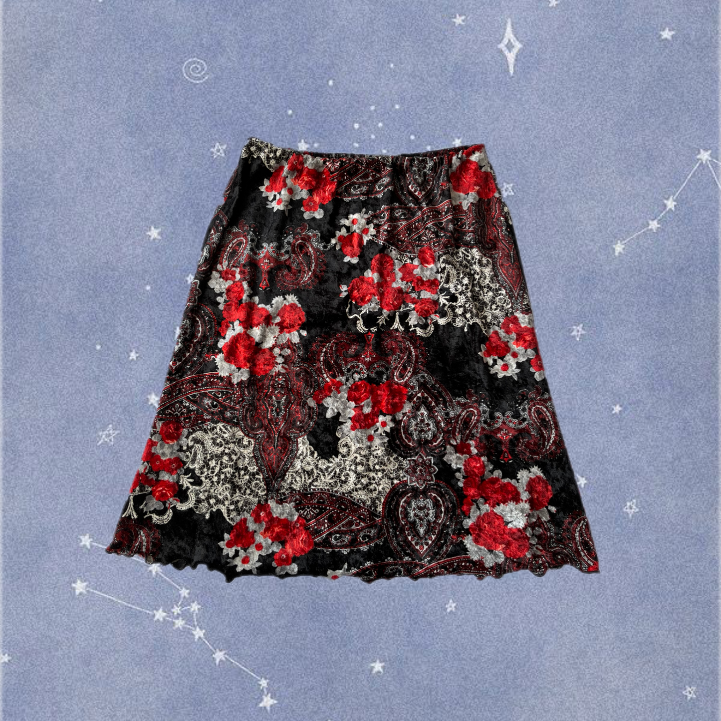Velvet Midi Skirt UK 10-12