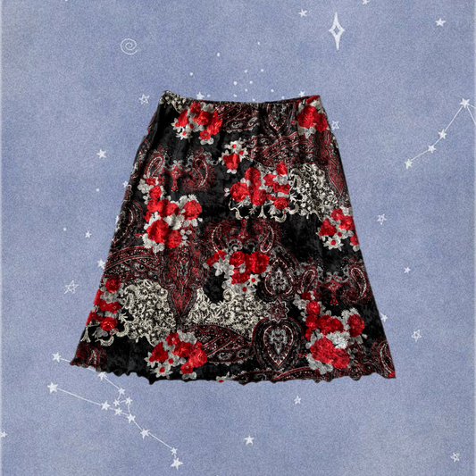 Velvet Midi Skirt UK 10-12