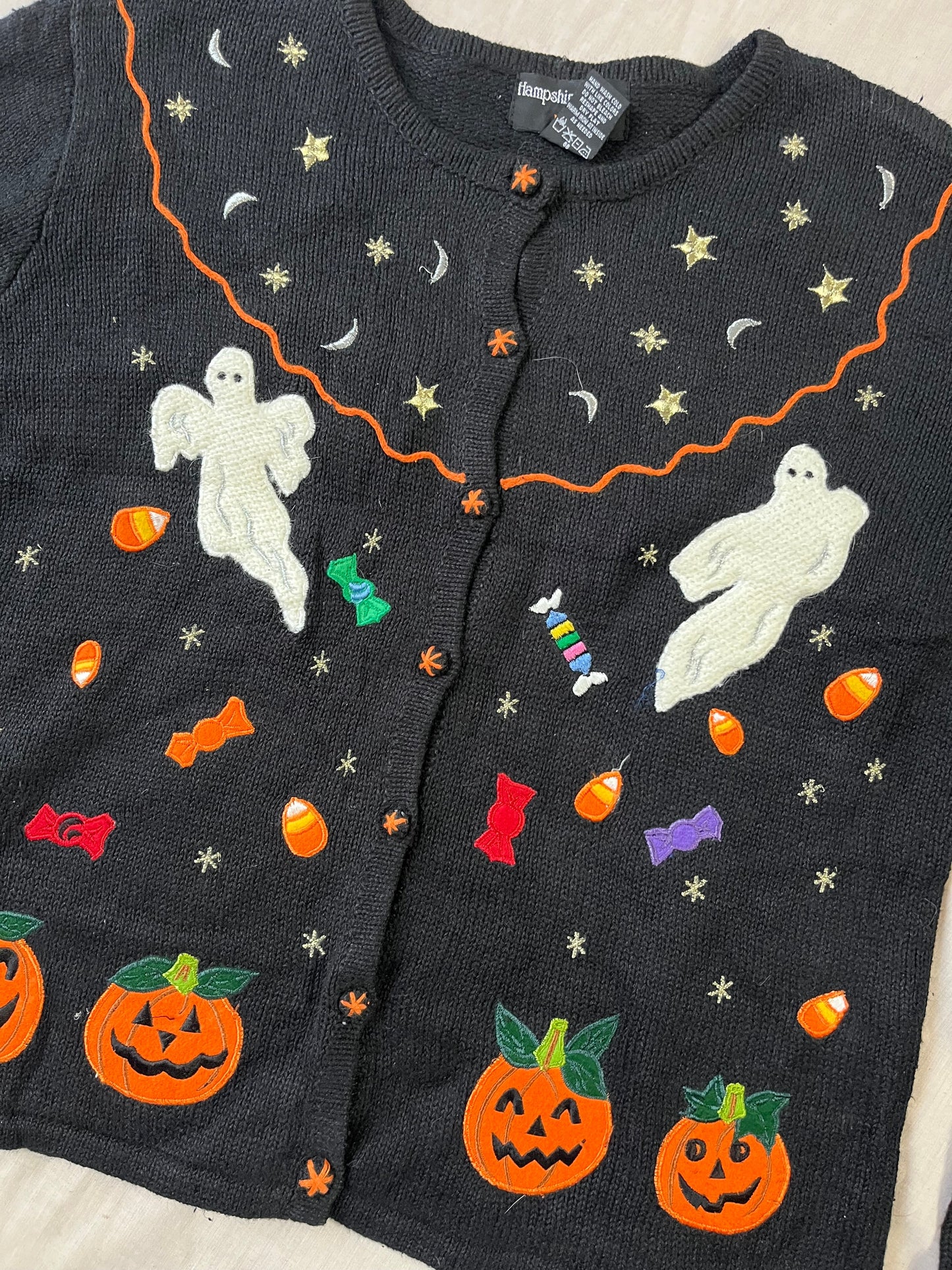 Phantom 1990s Halloween Cardigan M