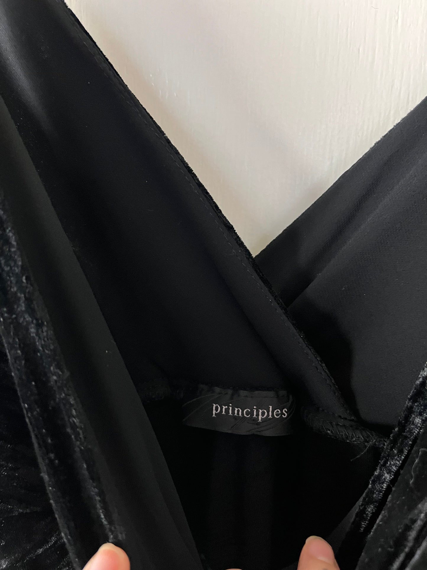 Black Velvet Dress UK 8