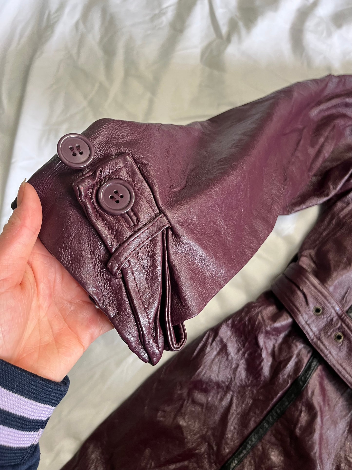Raven Leather Jacket UK 12
