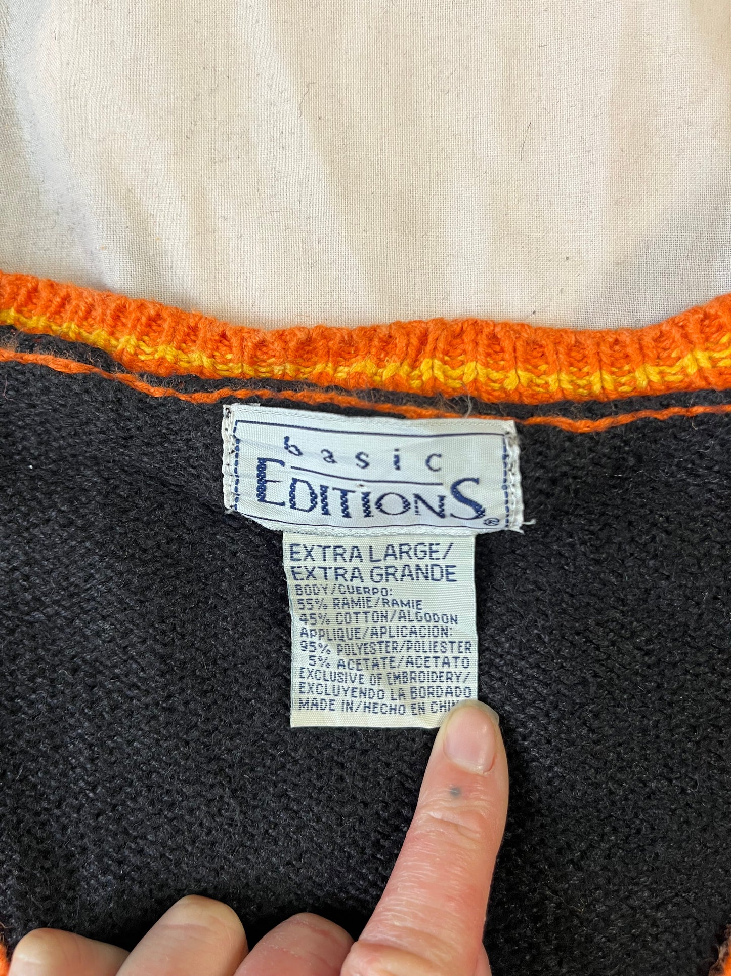 Dusk 1990s Halloween Sweater Vest L/XL