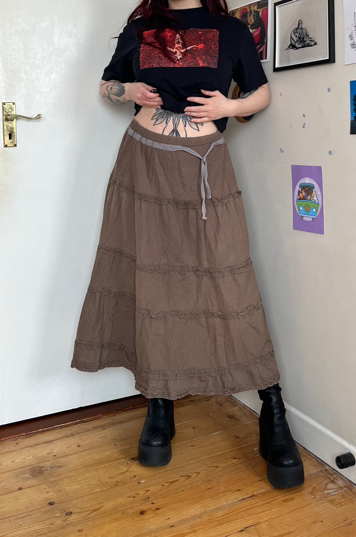 Tiered Boho Skirt UK 12-16
