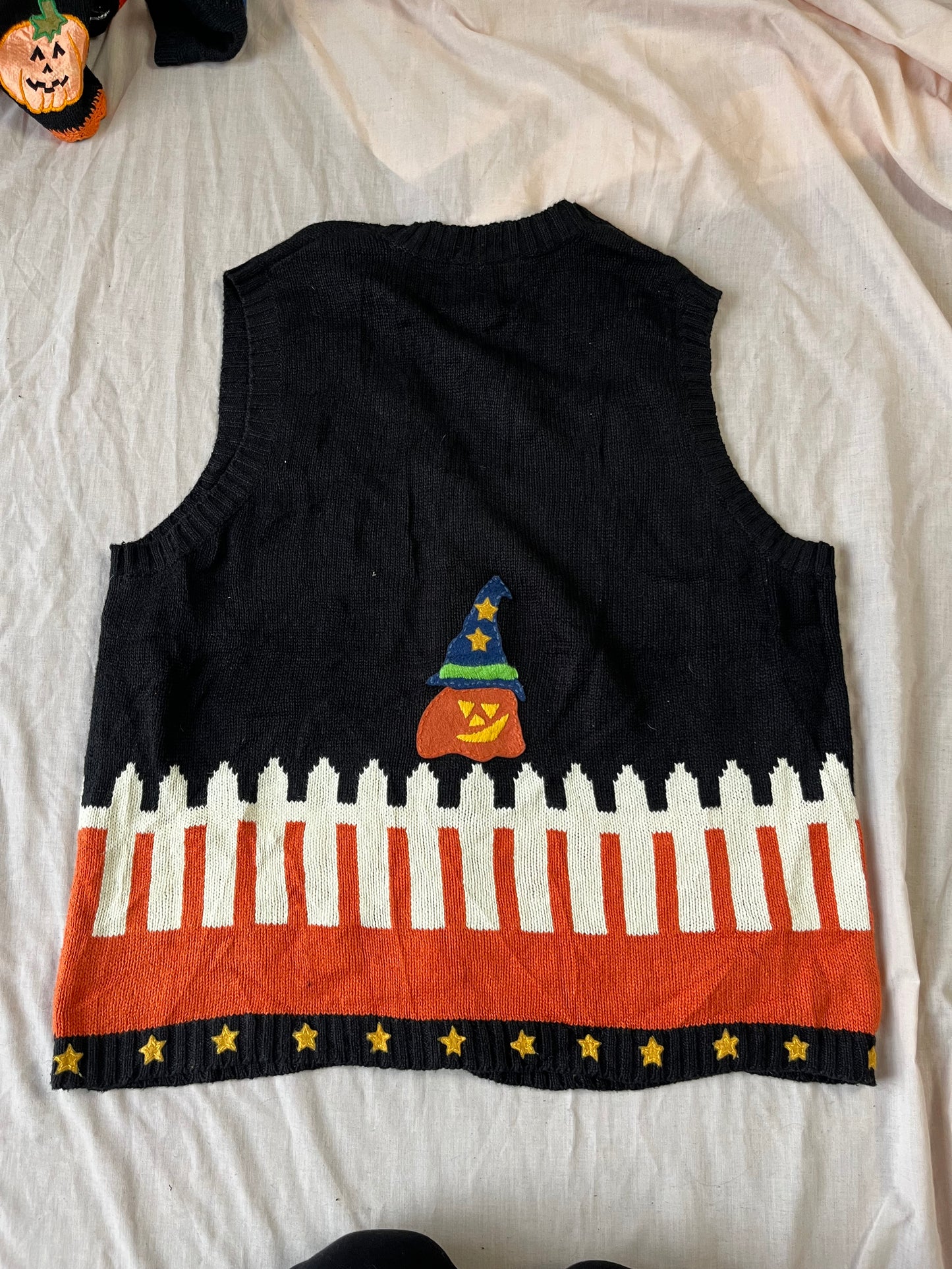 Nocturnal 1990s Halloween Sweater Vest L