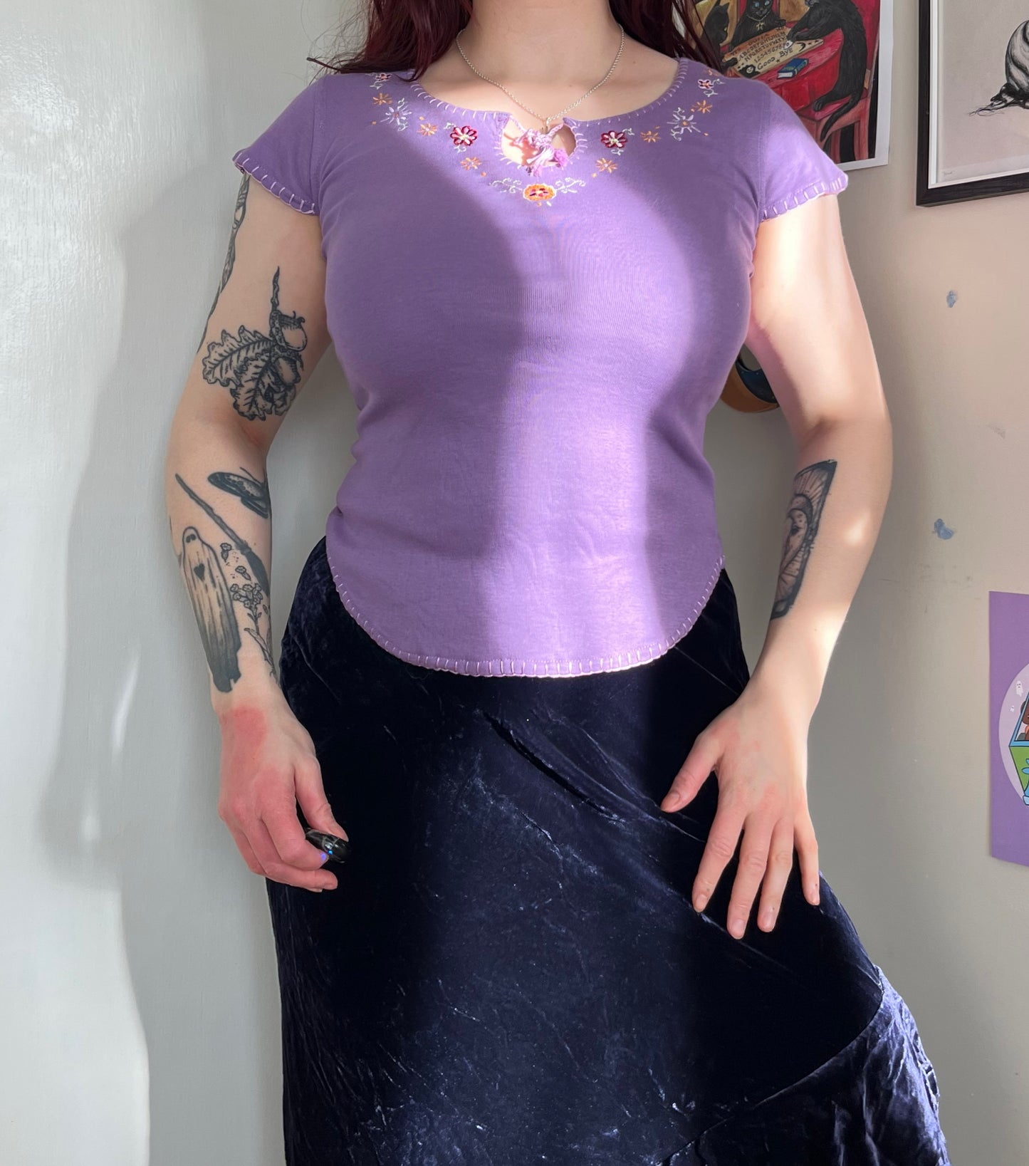 Purple Boho Top - UK 8