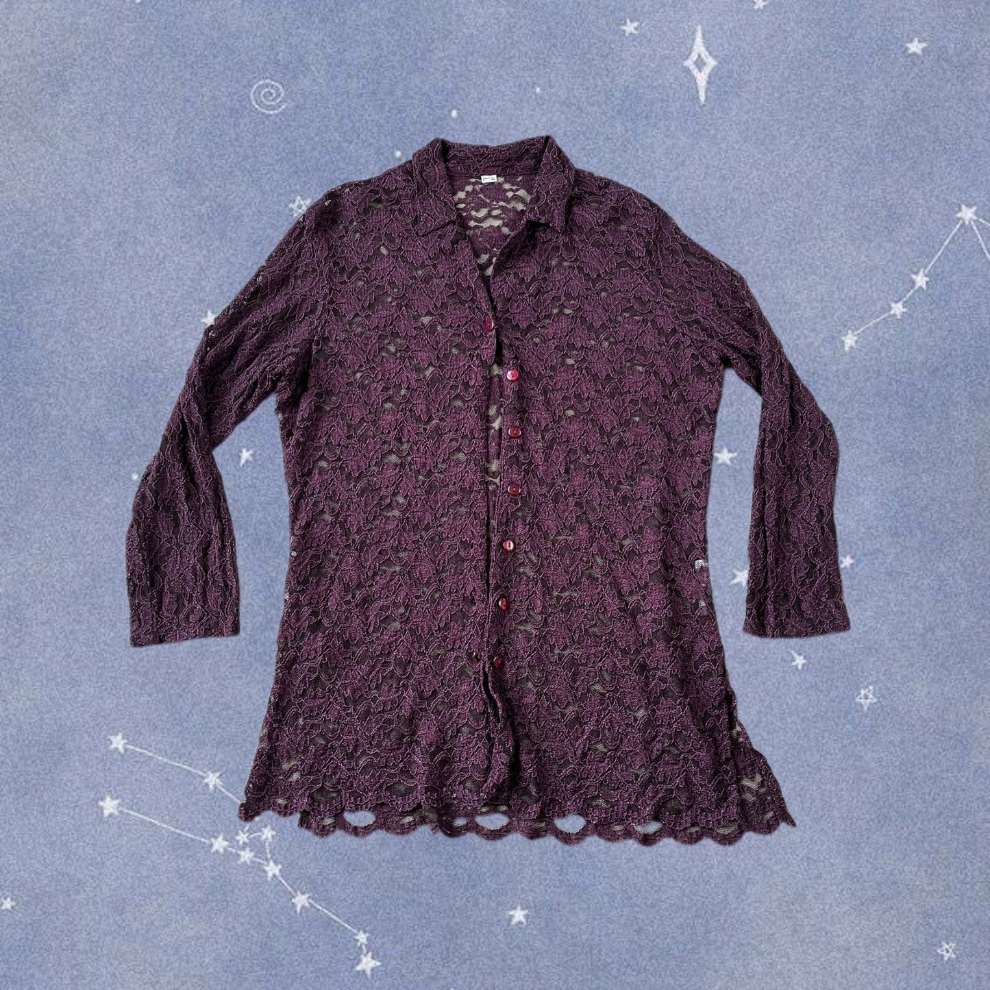 Purple Lace Cardigan UK 6-20