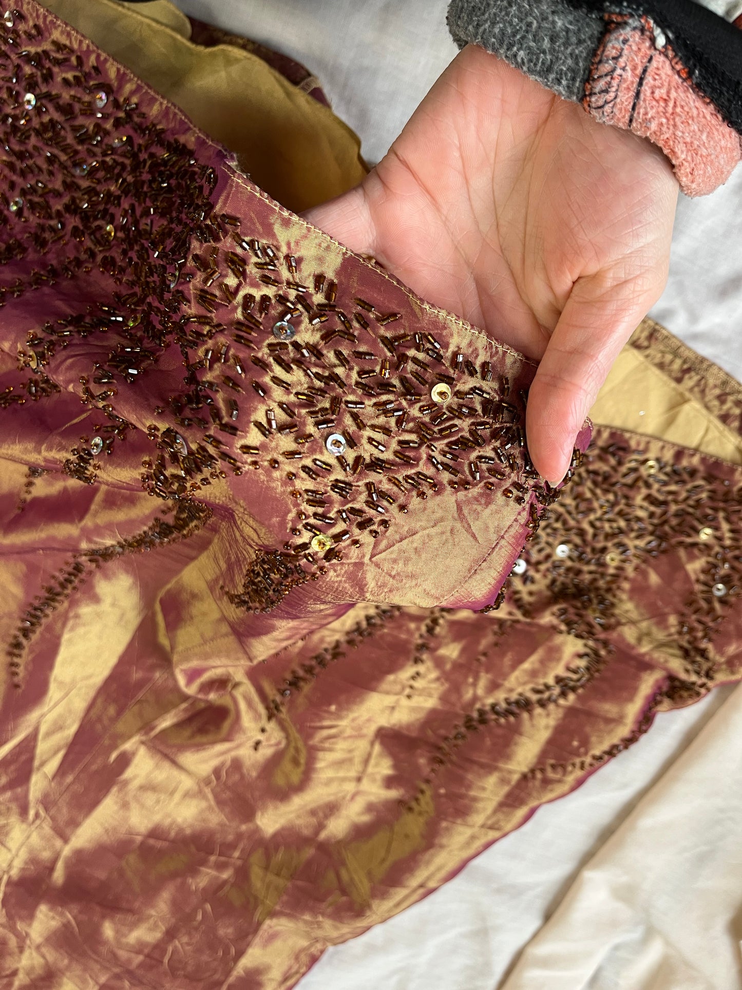 Gold Evening Dress UK 12