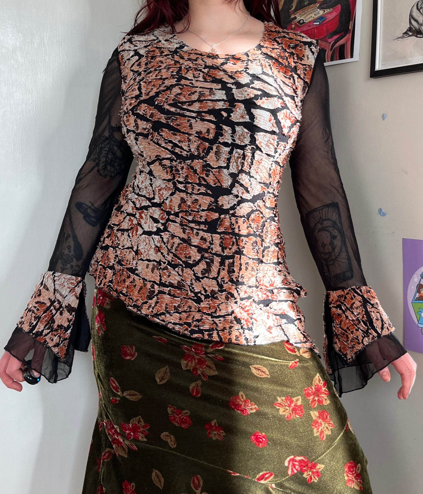 Flared Sleeve Top - UK 12