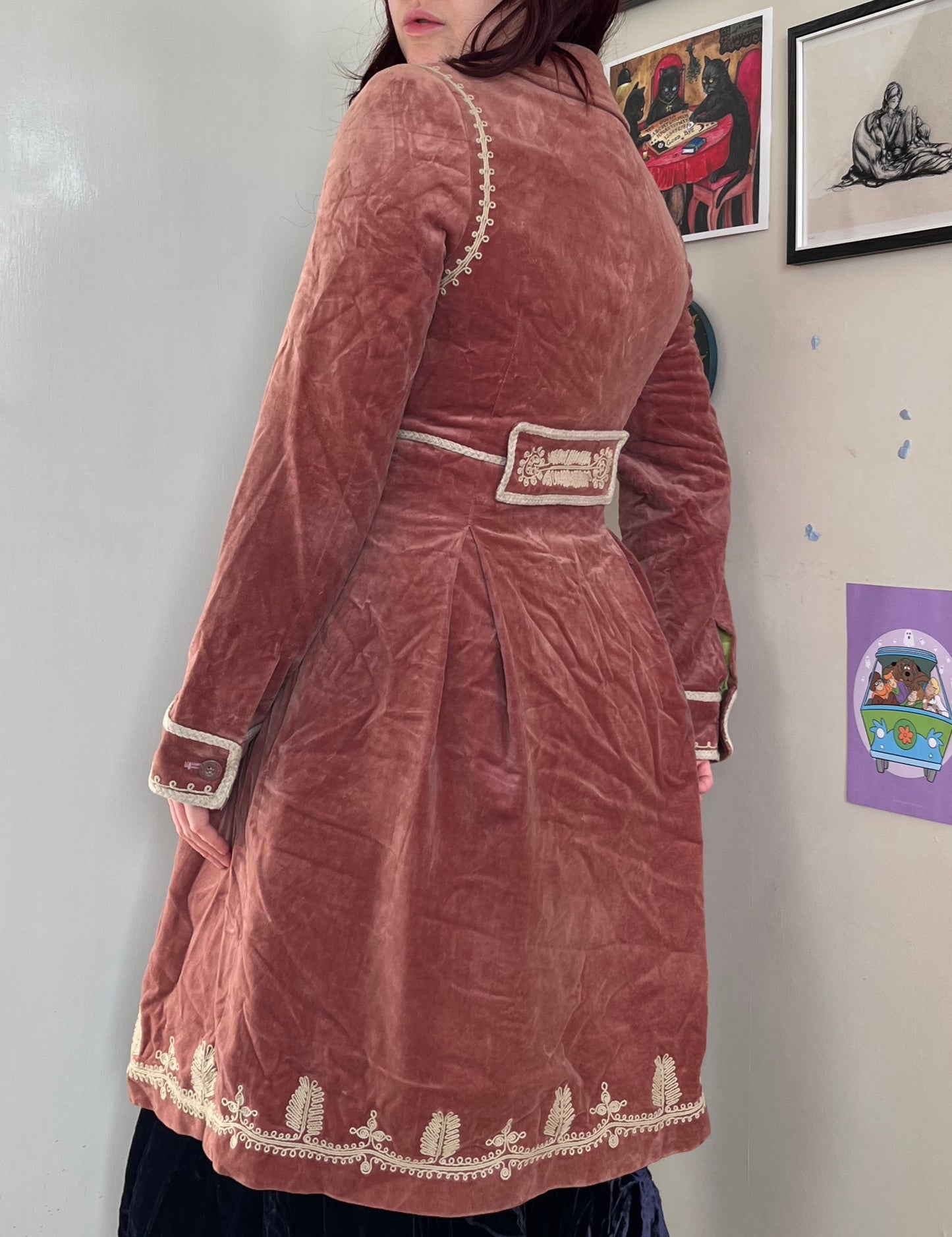 Pink Velvet Jacket - Size M