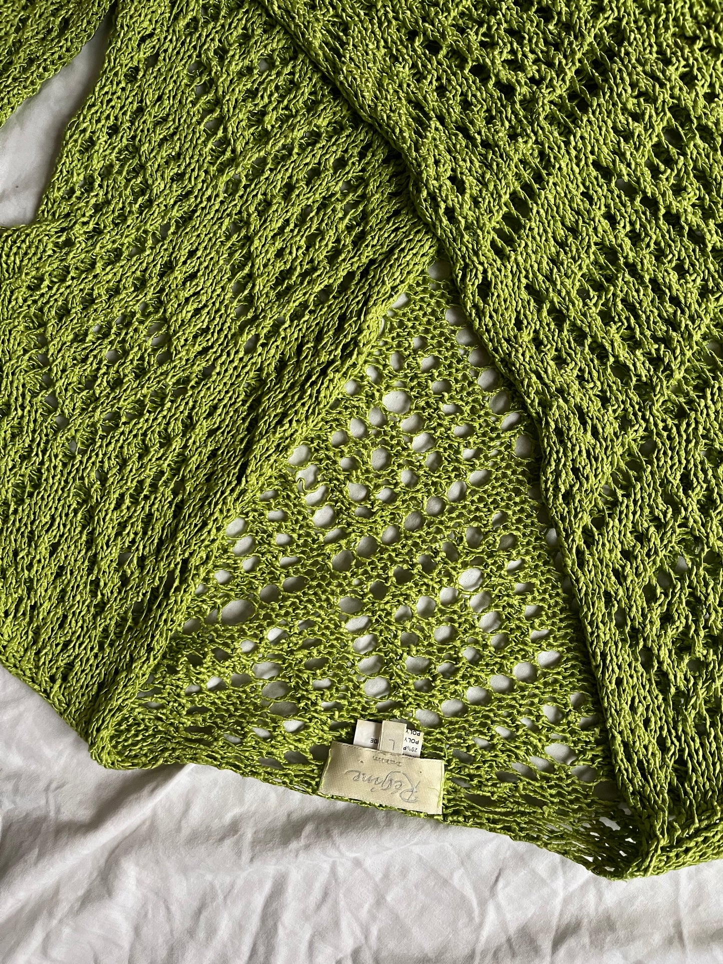 Moss Green Tie Front Cardigan M