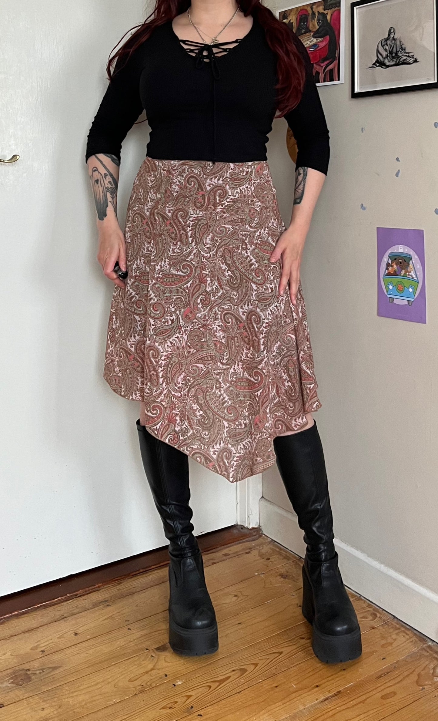 Paisley Mesh Skirt UK 6-10
