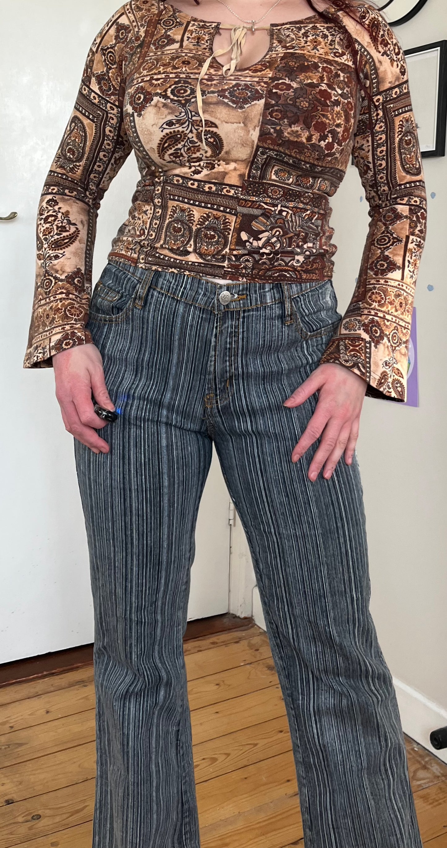 Striped Jeans - UK 12