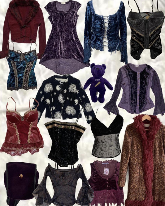 90s Whimsigoth Style Bundle UK 10-12 - 5 Pieces