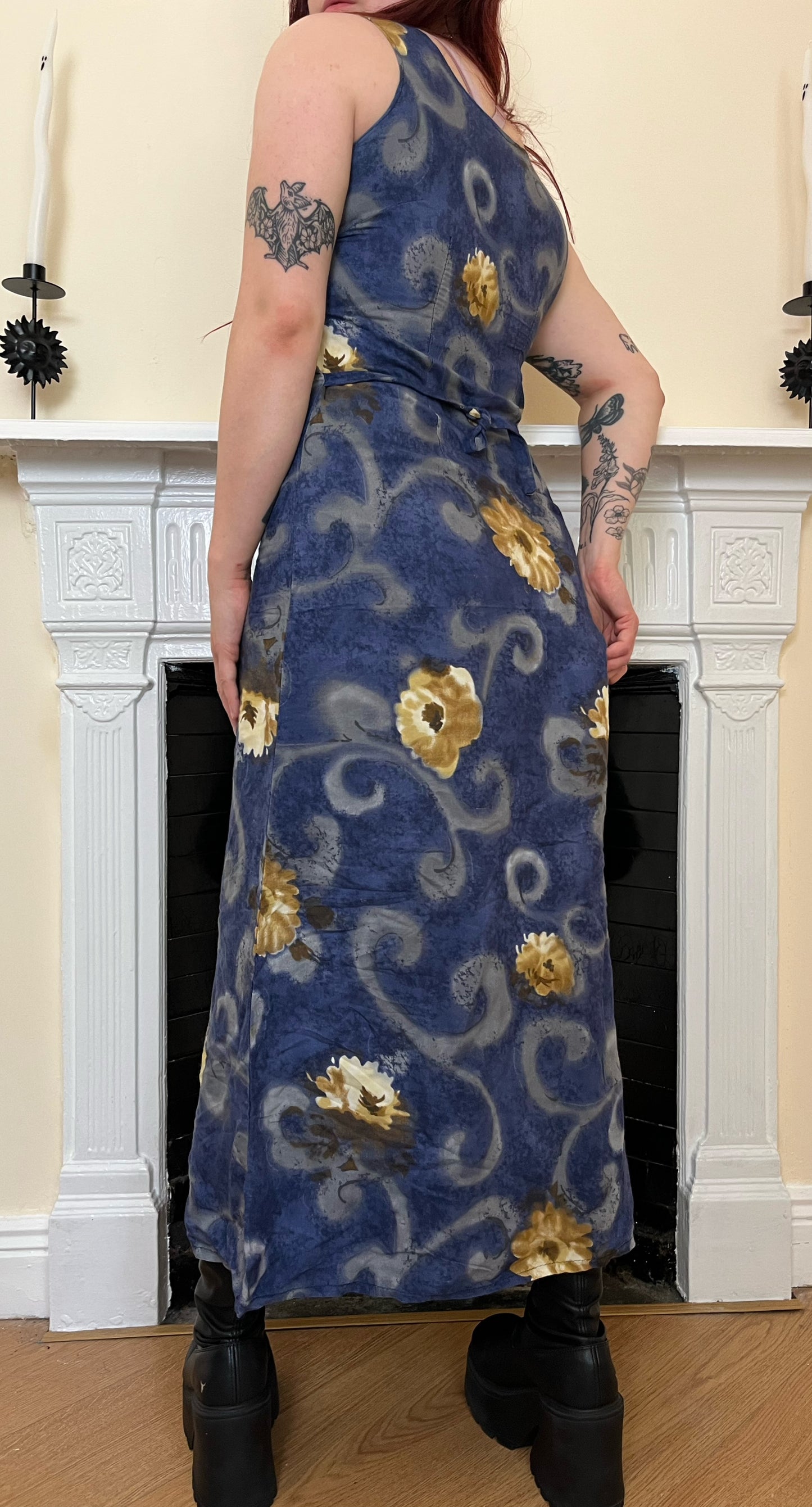 1990s Floral Dress UK 10-12
