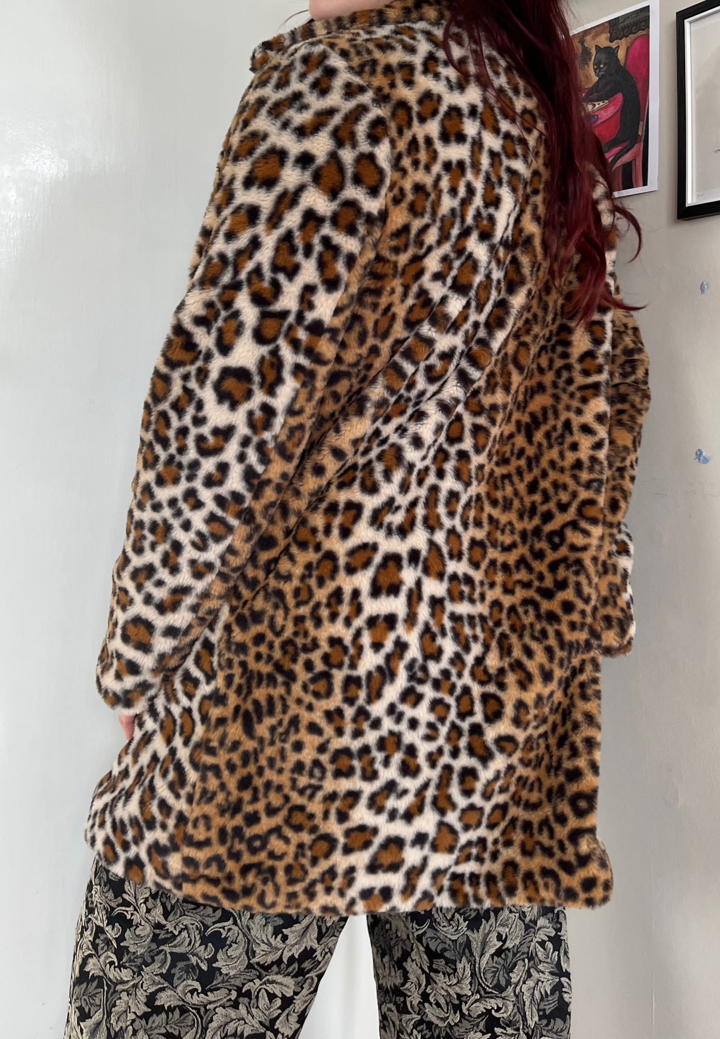 Leopard Print Coat M