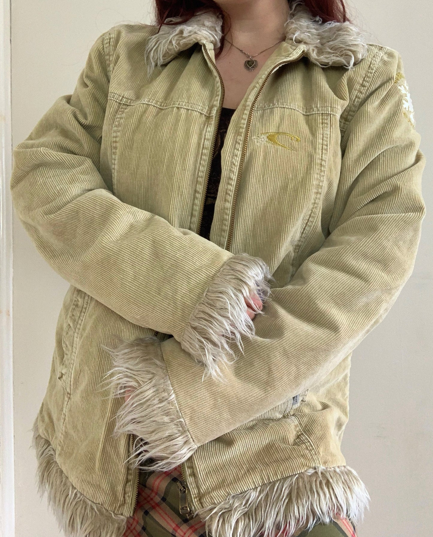 Amber 90s Corduroy Afghan Coat UK 14/16/M