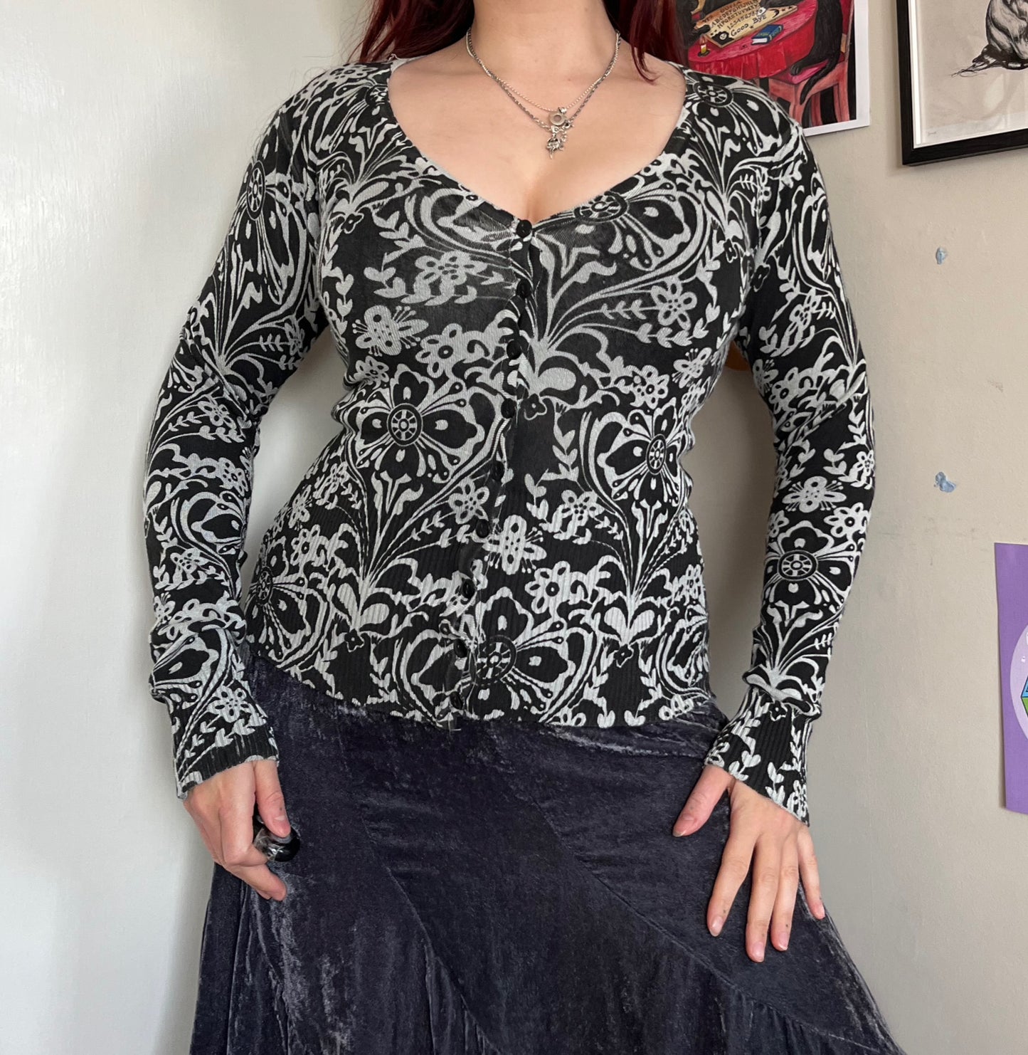 Floral Cardigan UK 10