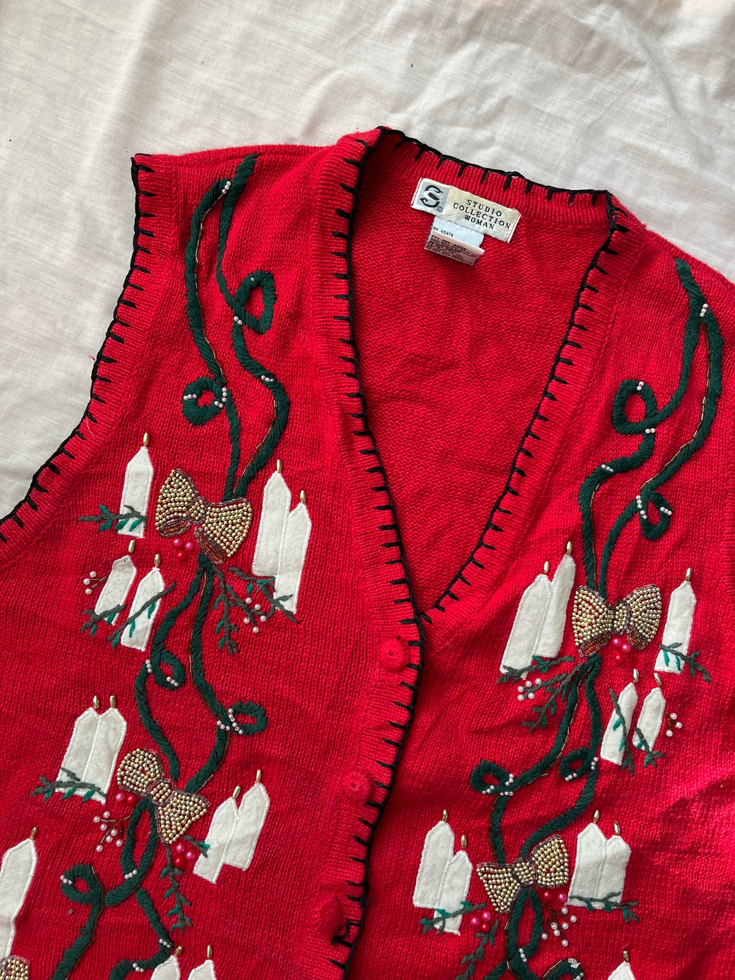 Silent Night 1990s Sweater Vest UK 4-18/XL