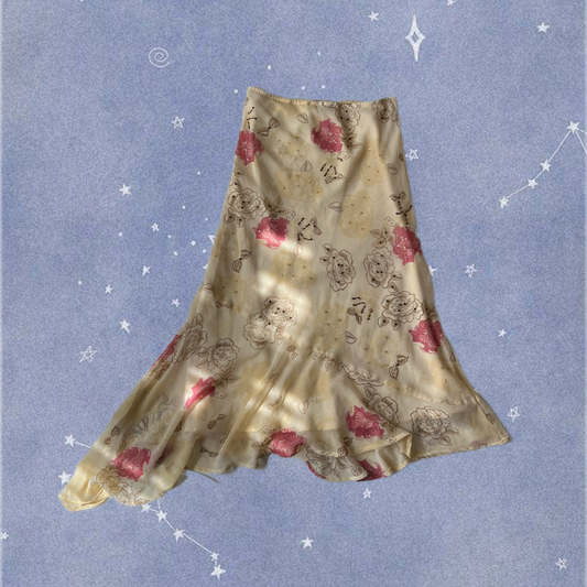 Floral Fairy Maxi Skirt UK 10-12