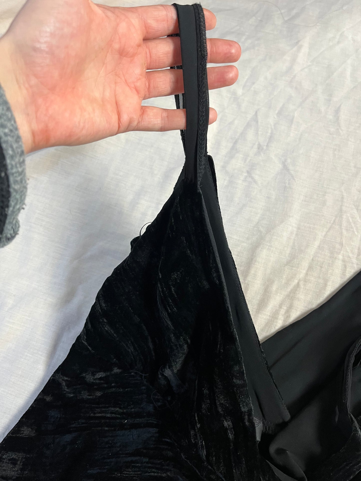 Black Velvet Dress UK 8