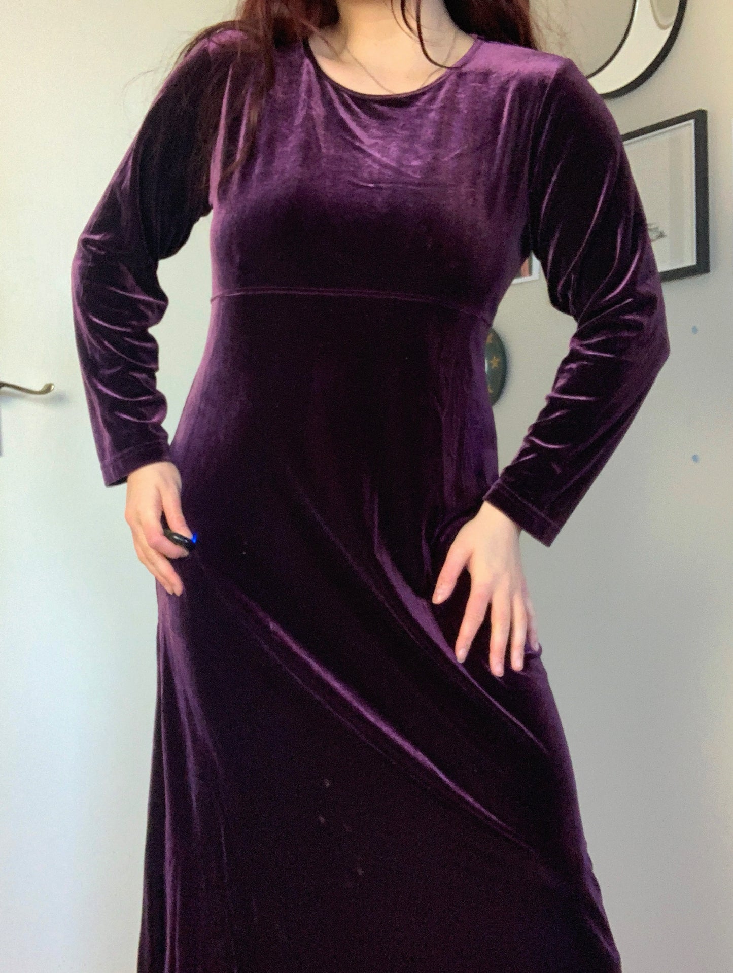 Mina 90s Velvet Dress UK 12