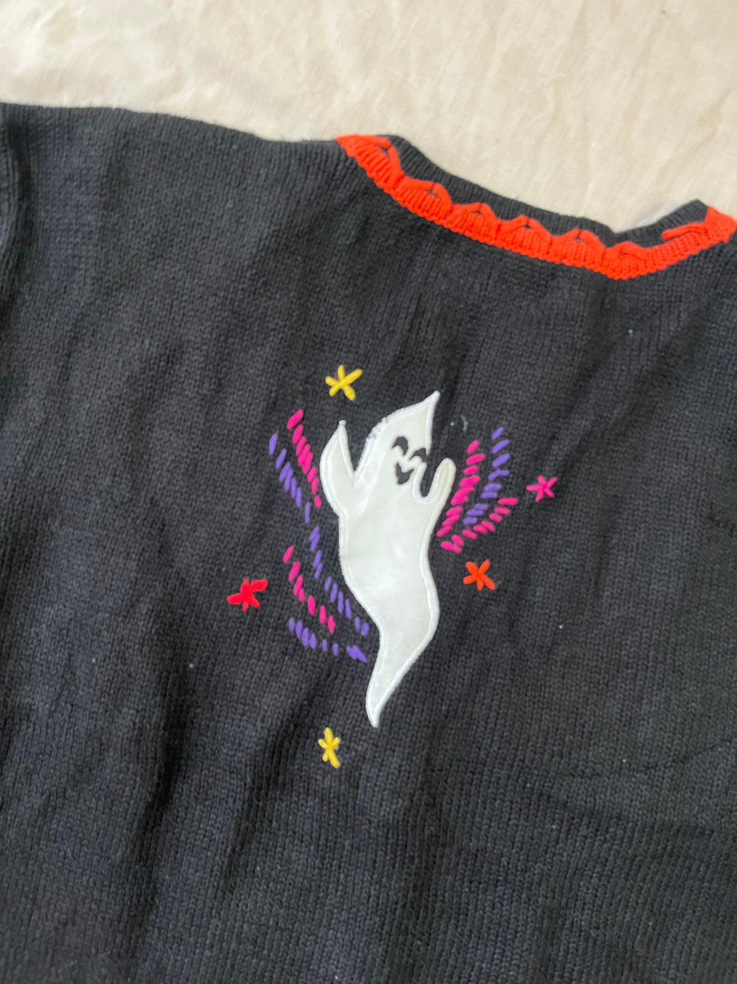 Halloween Hauntings 1990s Halloween Cardigan L/XL