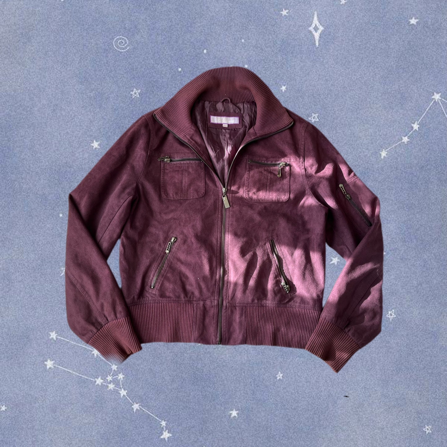 Purple Bomber Jacket - Size M