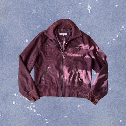 Purple Bomber Jacket - Size M