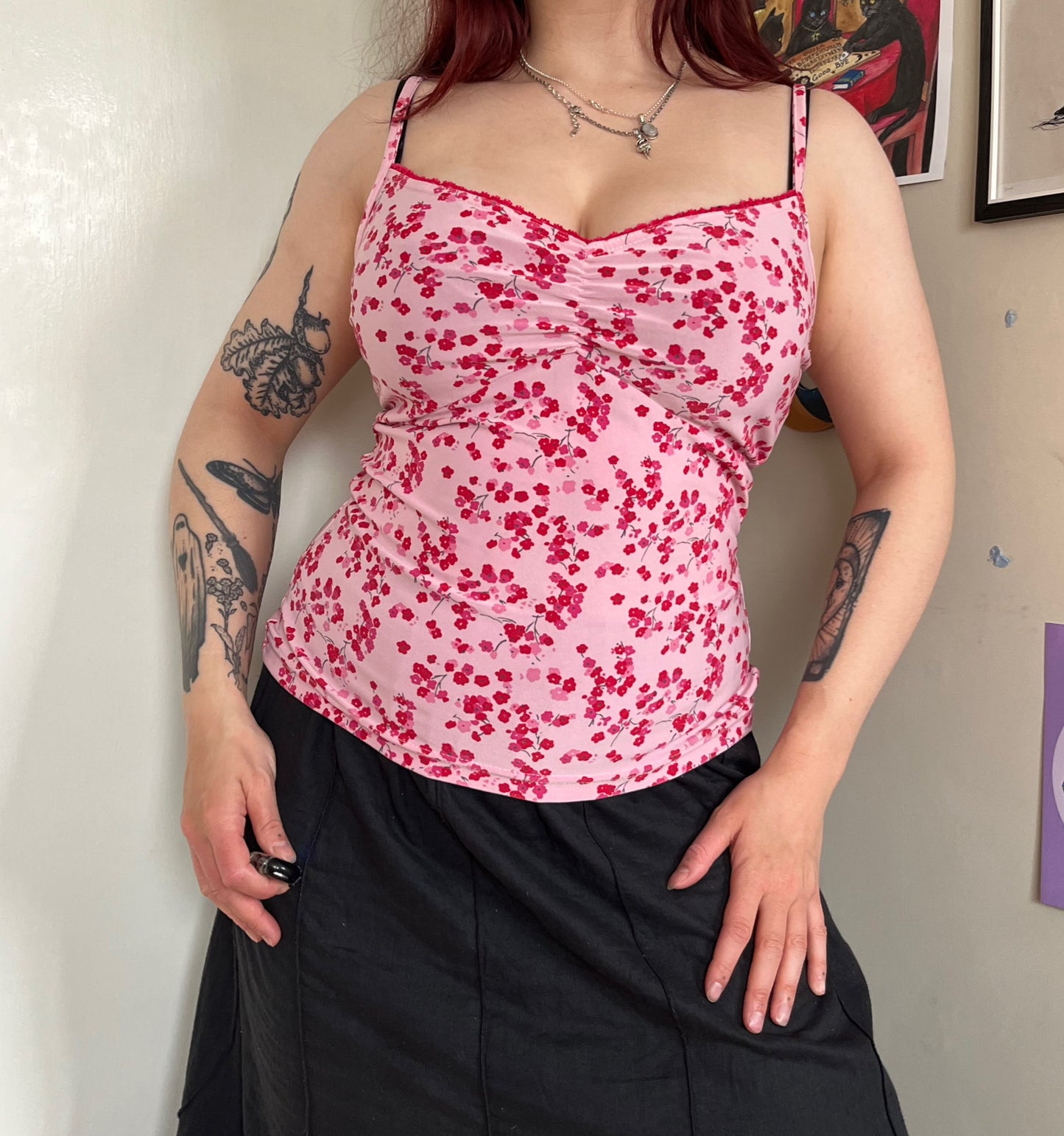 Floral New Look Cami Top UK 10