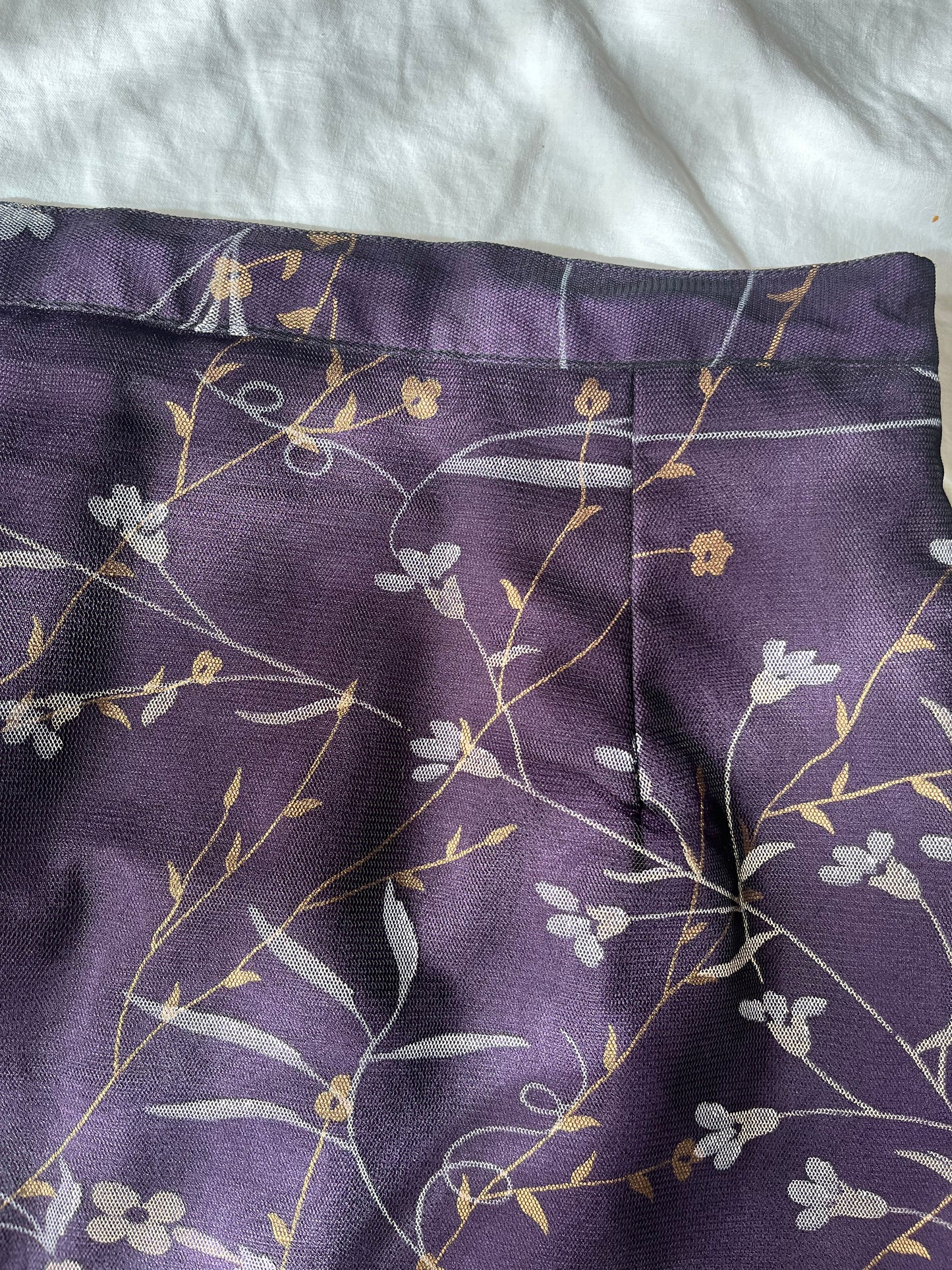 Two Toned Floral Skirt UK 12