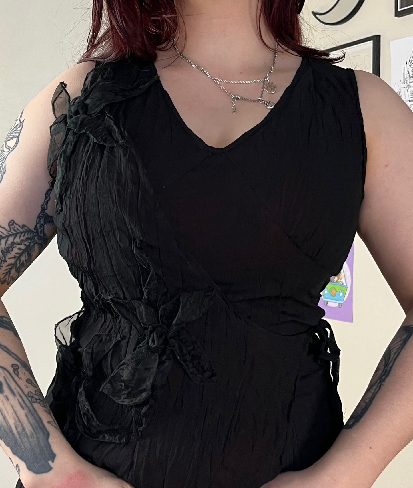 Black And Red Dress UK 10