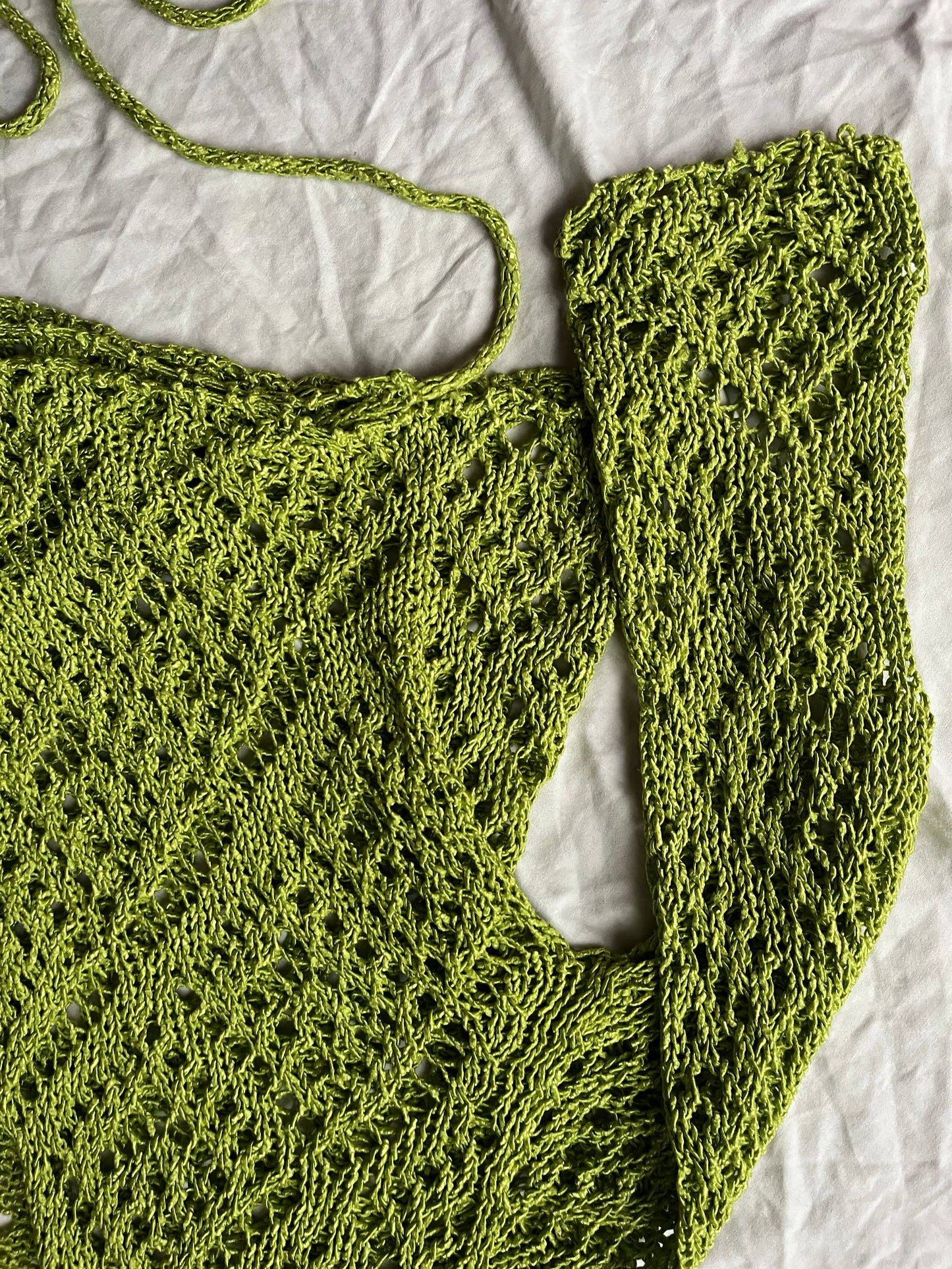 Moss Green Tie Front Cardigan M