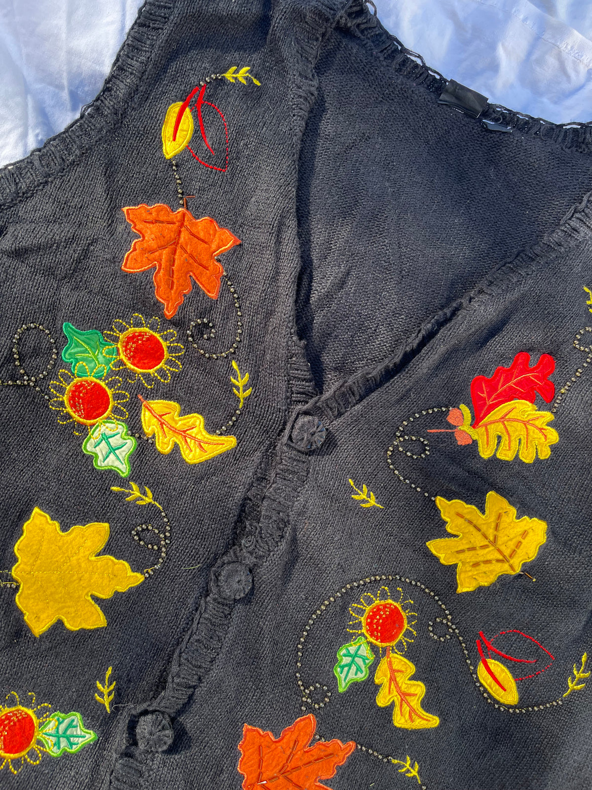 Falling Leaves Sweater Vest XL