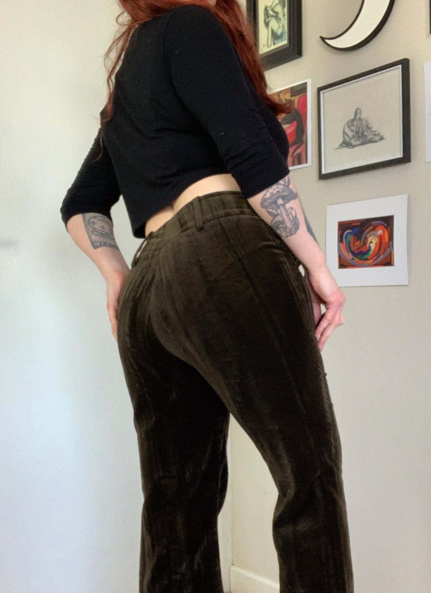 Audrey 90s Velvet Pants UK 8-10